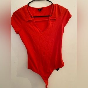 Guess reddish orange bodysuit